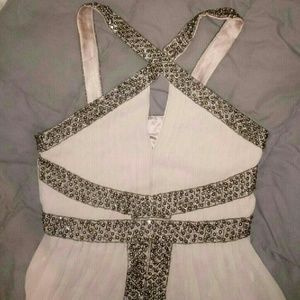 Parker Blush Beaded Gown New